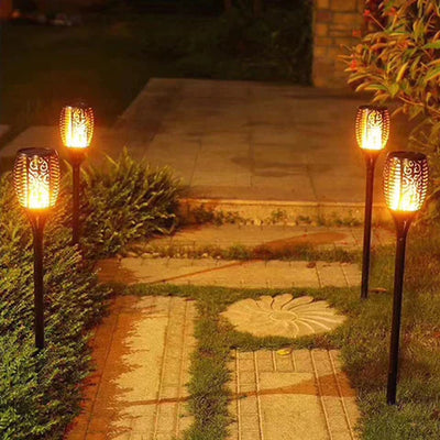 Solarbetriebene LED-Gartenfackel – Nachhaltig & Wasserdicht