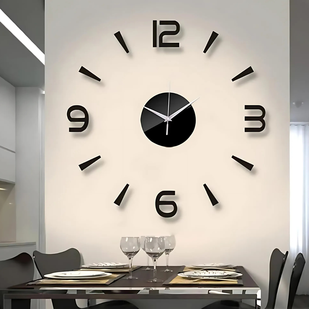 Große Schwarze Wanduhr – Stilvolles Design für jeden Raum