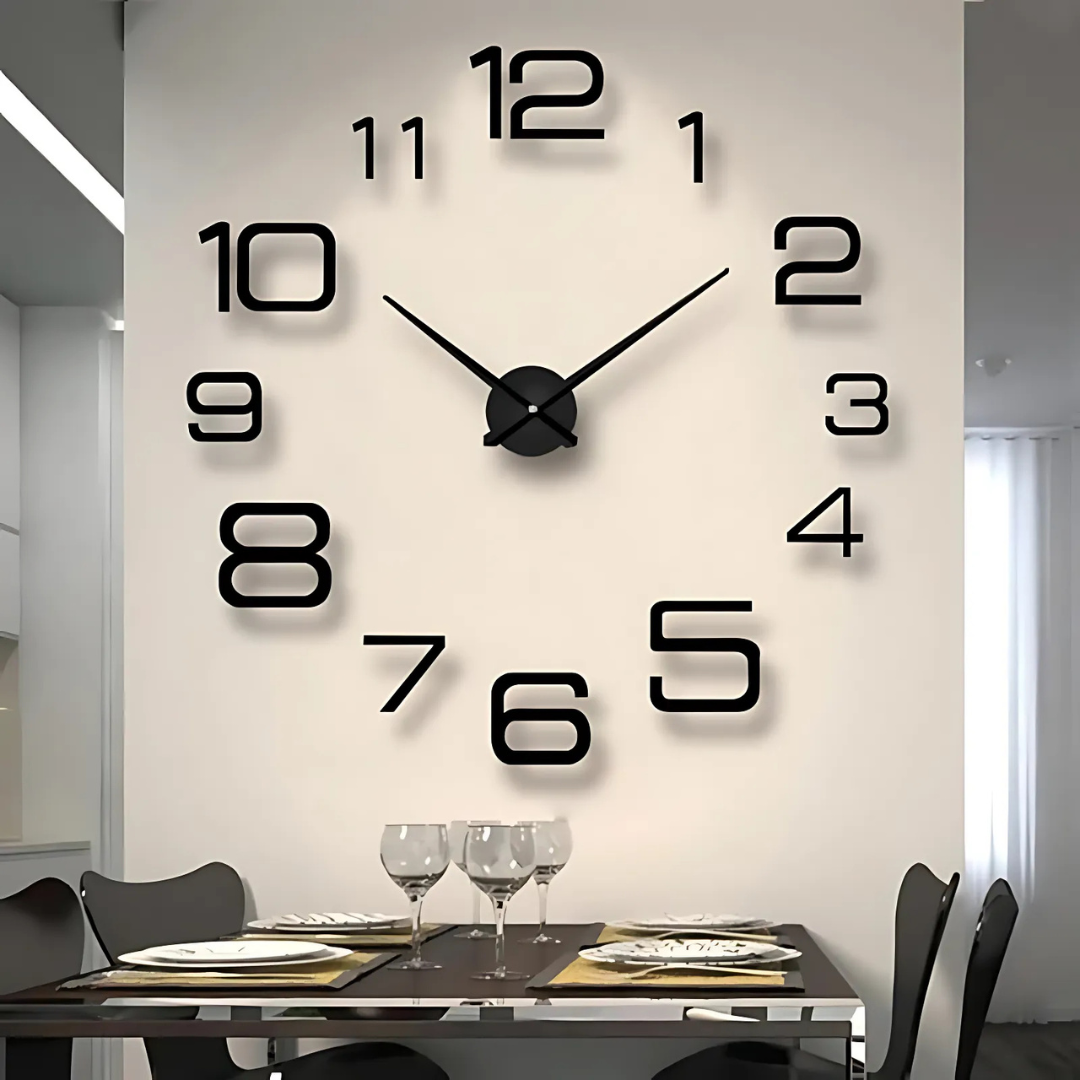 Große Schwarze Wanduhr – Stilvolles Design für jeden Raum