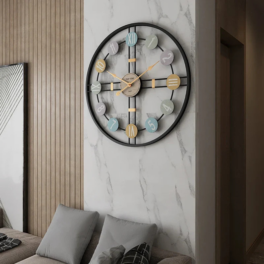 Moderne Große Wanduhr für stilvolles Wohnzimmer-Design