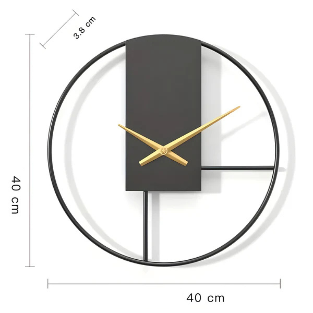 Minimalistische Wanduhr - Stilvolles, geräuschloses Design