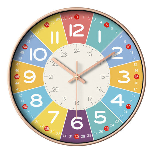 Stille Wanduhr für Kinderzimmer - Zeitloses Design & Ruhe