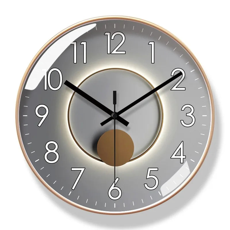 Moderne Stille Wanduhr 10/12 Zoll – Elegante Runde Uhr für Ihr Zuhause