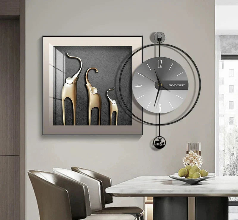 Moderne Kreativ-Wanduhr im Vintage-Stil für jeden Raum