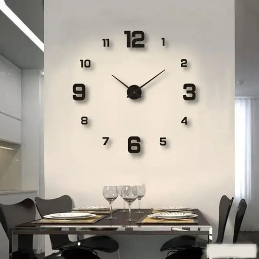 Stille DIY Wanduhr ohne Rahmen – Kreative Wanddekoration für Zuhause und Büro