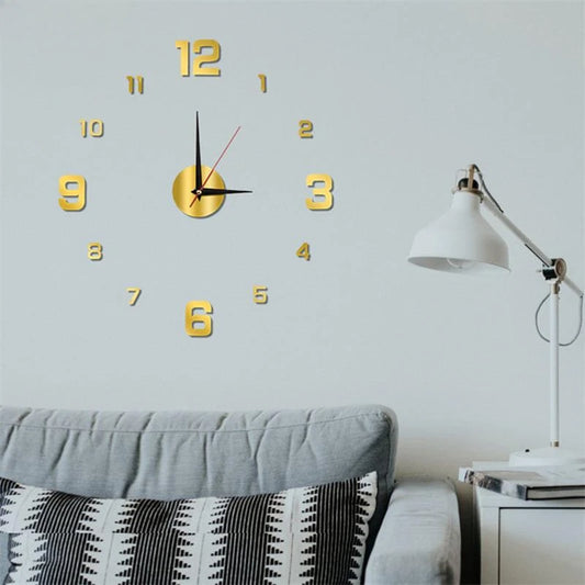 Moderne DIY Wanduhr ohne Rahmen – Stilvolle Wanddekoration für Wohn- und Büroräume
