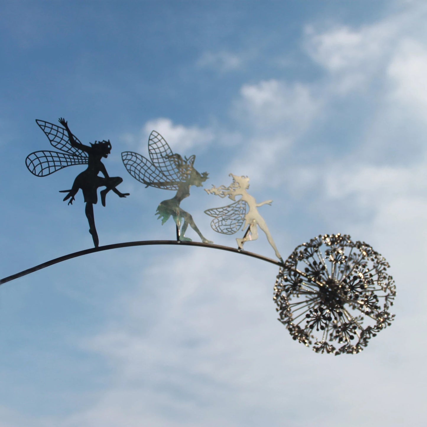 Magische Feen Skulpturen aus Metall – Detaillierte Garten Deko