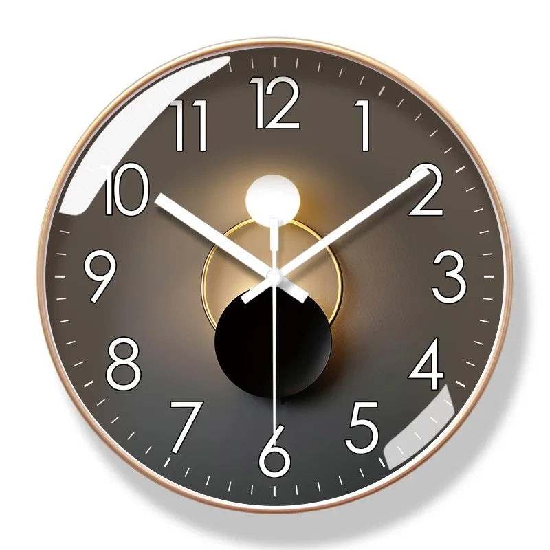 Moderne Stille Wanduhr 10/12 Zoll – Elegante Runde Uhr für Ihr Zuhause