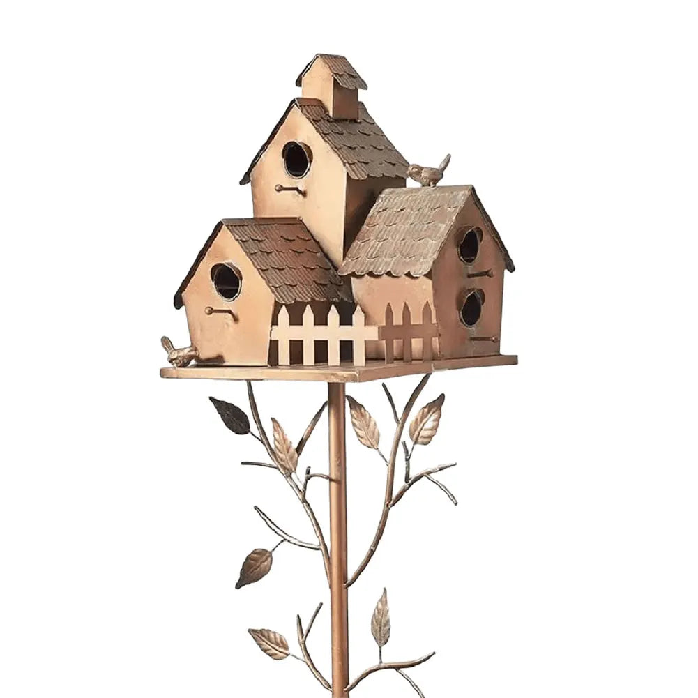 Elegantes Vogelhaus mit Pfahl – Luxuriöse Gartendekoration