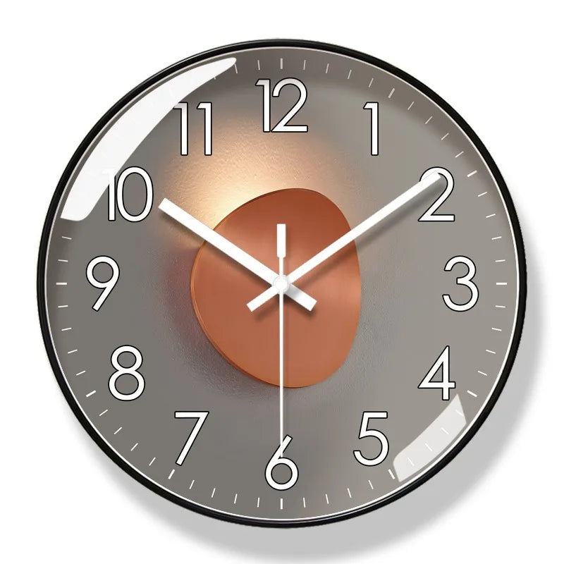 Moderne Stille Wanduhr 10/12 Zoll – Elegante Runde Uhr für Ihr Zuhause