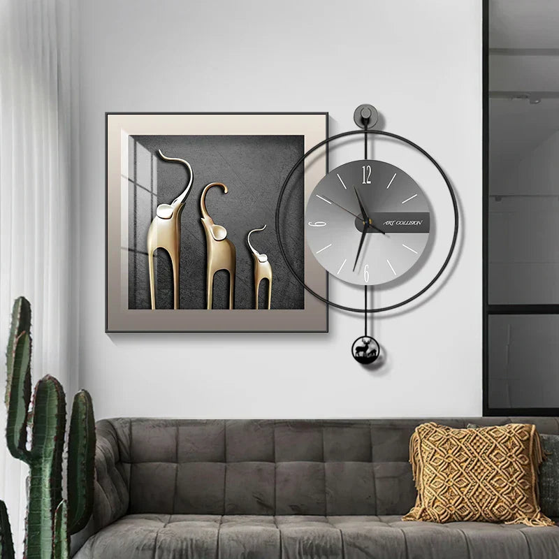 Moderne Kreativ-Wanduhr im Vintage-Stil für jeden Raum