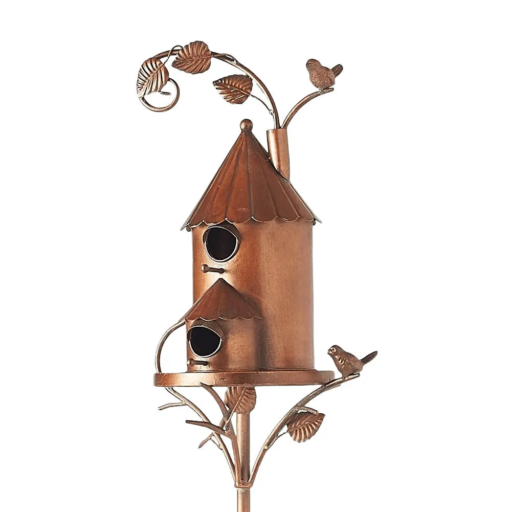 Elegantes Vogelhaus mit Pfahl – Luxuriöse Gartendekoration