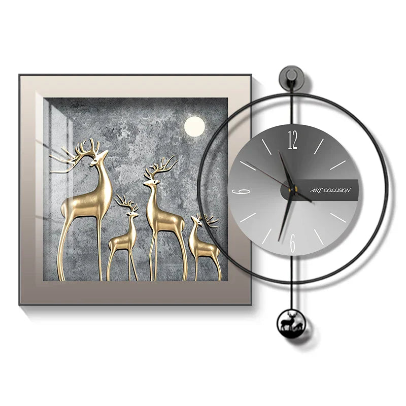 Moderne Kreativ-Wanduhr im Vintage-Stil für jeden Raum
