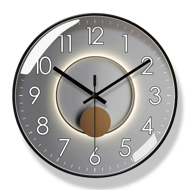 Moderne Stille Wanduhr 10/12 Zoll – Elegante Runde Uhr für Ihr Zuhause