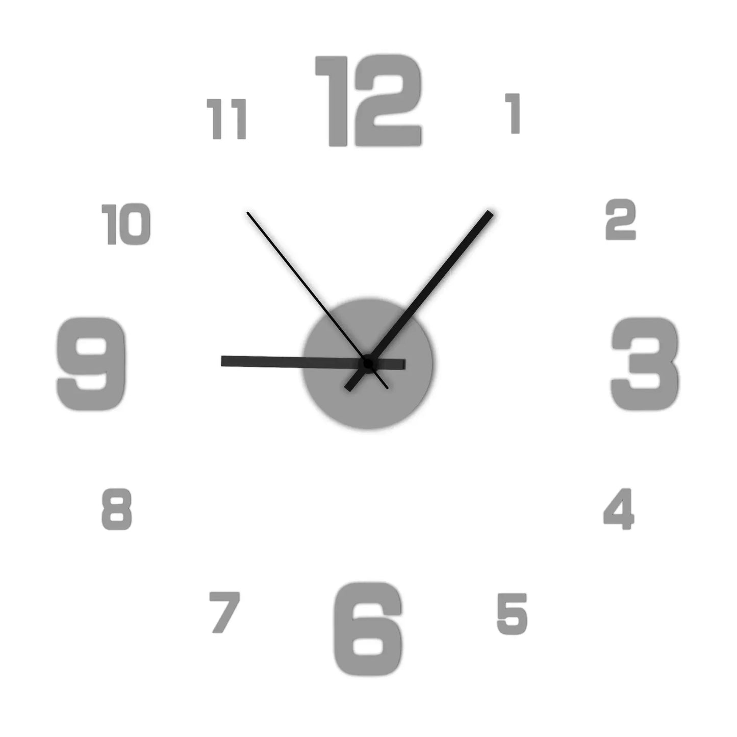 Moderne DIY Wanduhr ohne Rahmen – Stilvolle Wanddekoration für Wohn- und Büroräume
