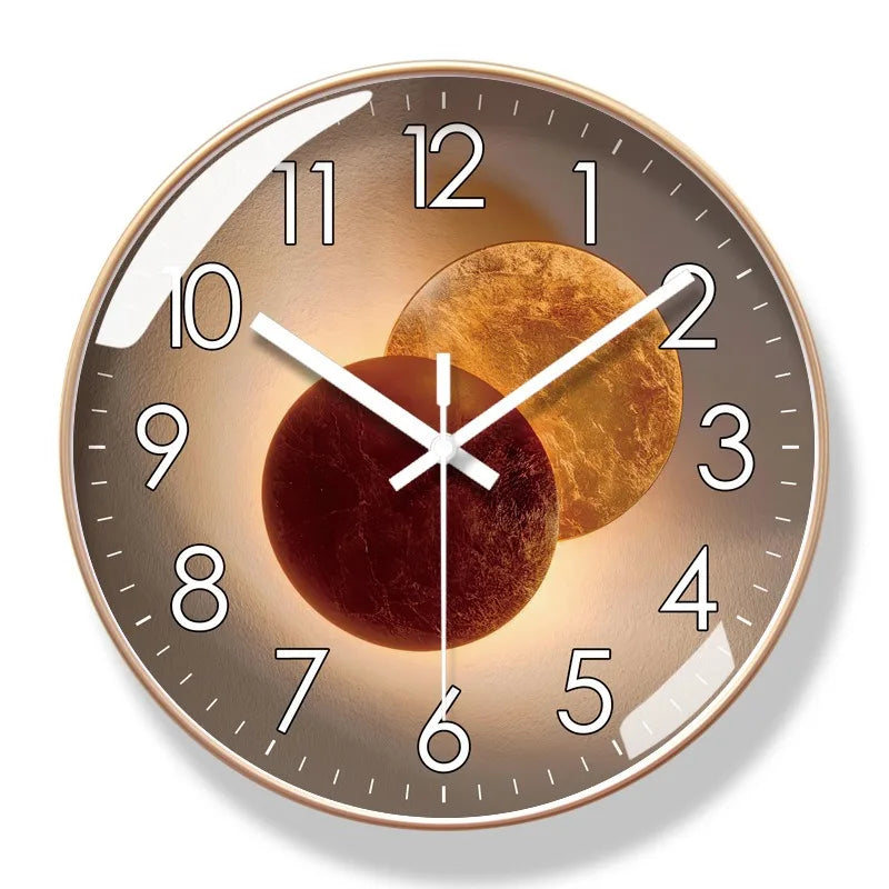 Moderne Stille Wanduhr 10/12 Zoll – Elegante Runde Uhr für Ihr Zuhause