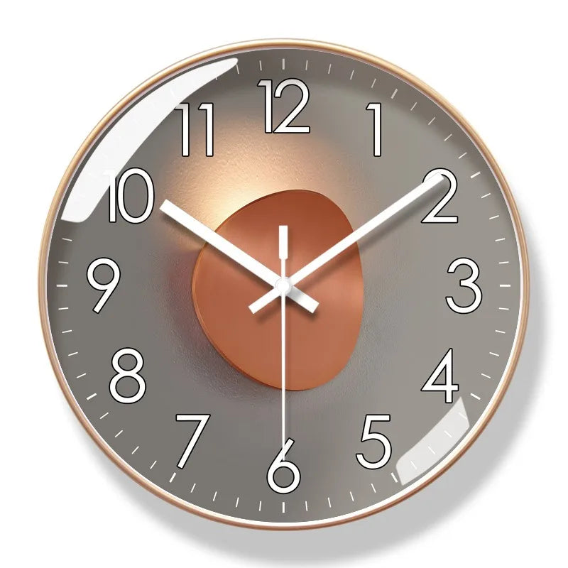 Moderne Stille Wanduhr 10/12 Zoll – Elegante Runde Uhr für Ihr Zuhause