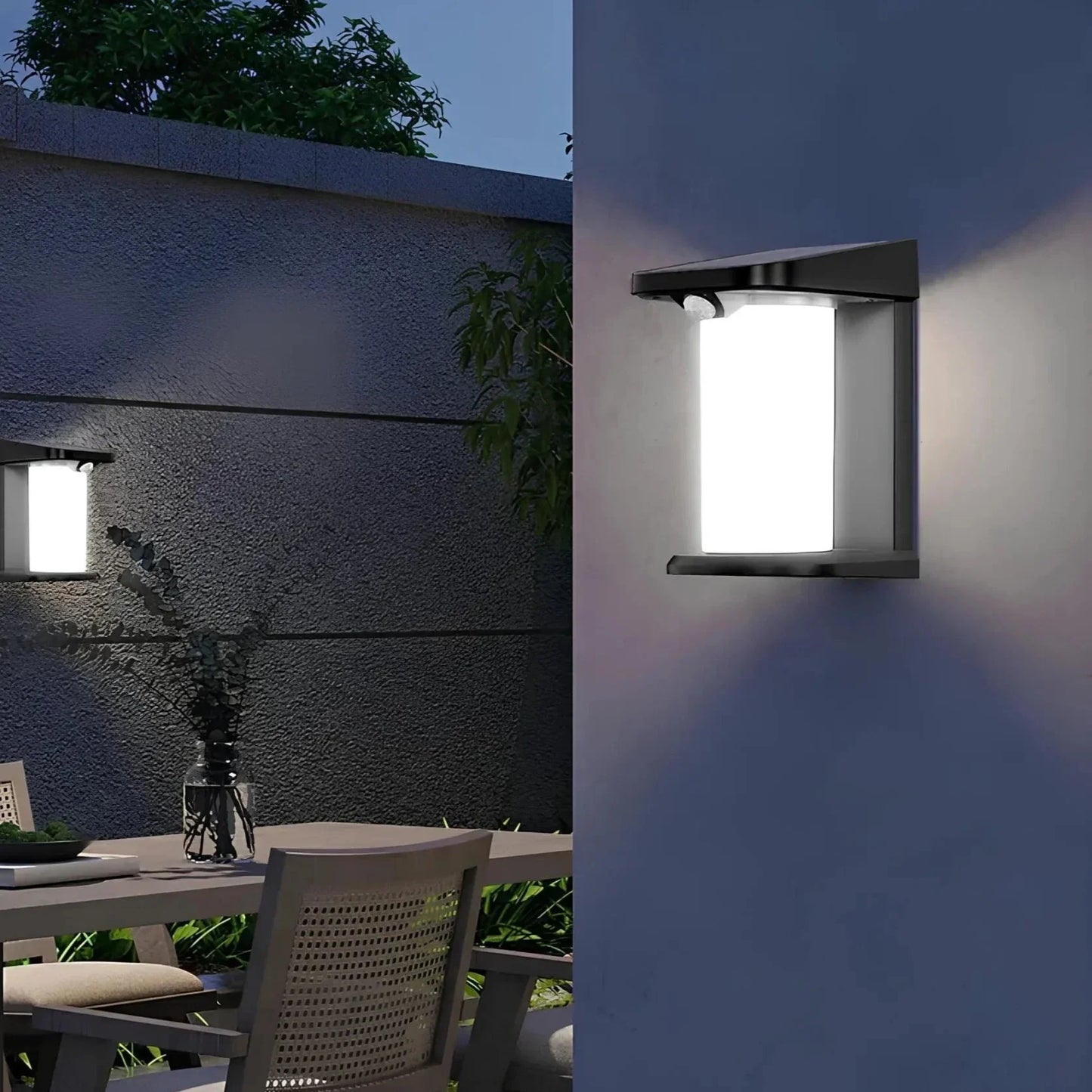 Effiziente LED Außenlampe mit Bewegungsmelder & Solarstrom