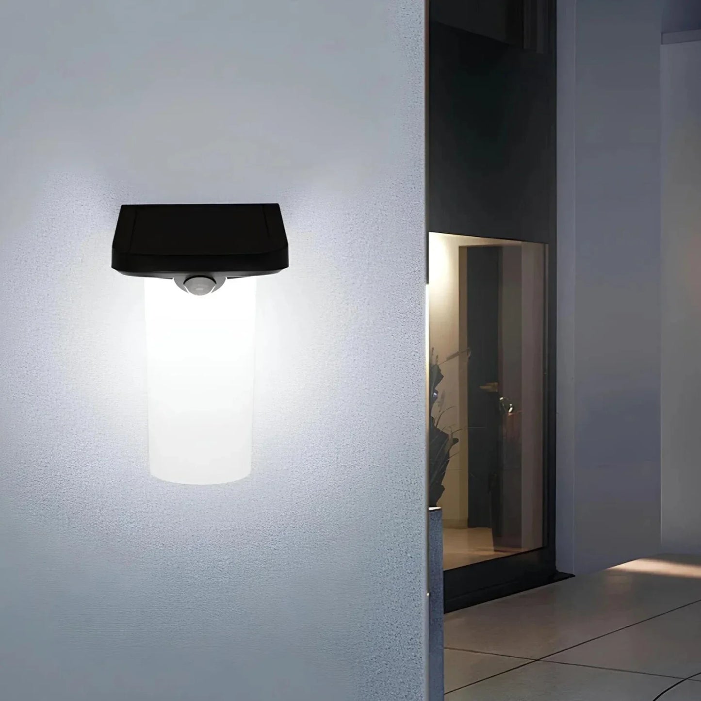 Effiziente LED Außenlampe mit Bewegungsmelder & Solarstrom