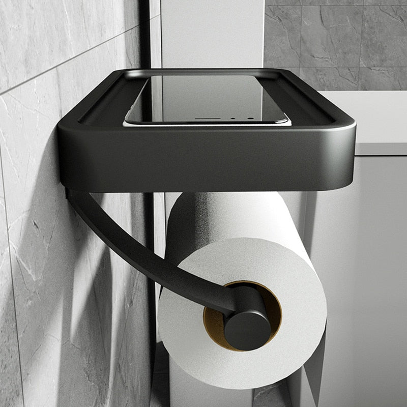 Funktioneller Toilettenpapierhalter mit praktischem Stauraum