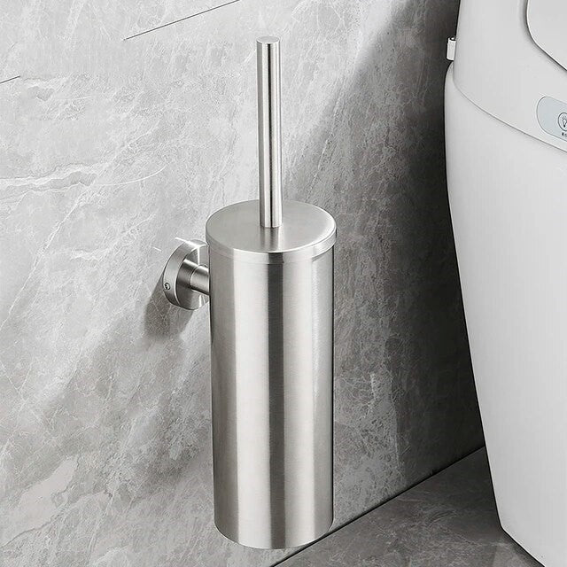 Moderne Wandgemonteerte Toiletborstelhalter - SteelMate - Elegantes Badezimmeraccessoire für optimale Hygiene